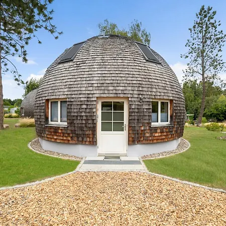 Prázdninový dům Kugelhaus Nordlichter - Skandinavischer Rueckzugsort In Runder Form Am Tollensesee Wustrow (Penzlin)