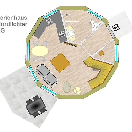 בית נופש Kugelhaus Nordlichter - Skandinavischer Rueckzugsort In Runder Form Am Tollensesee Penzlin